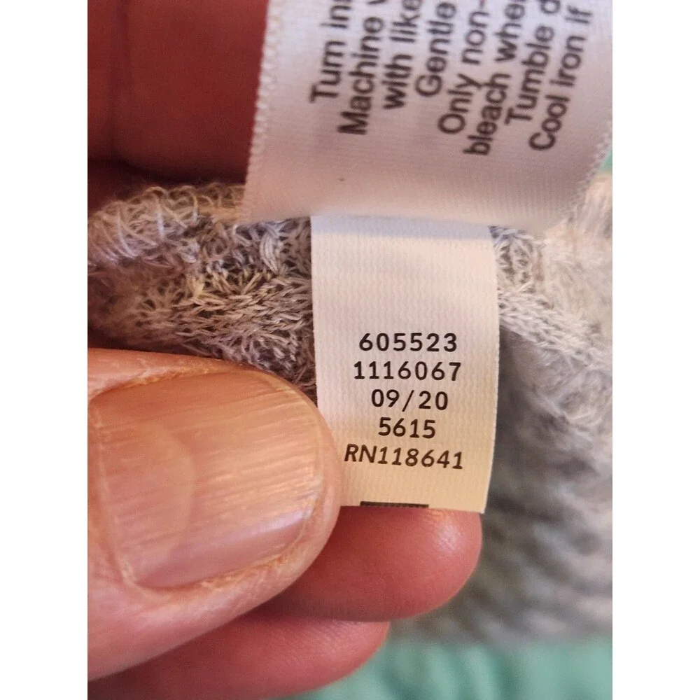 Lane Bryant Size‎ 14/16 Long Sleeve Cowl Neck Marled Light Gray Tunic Top